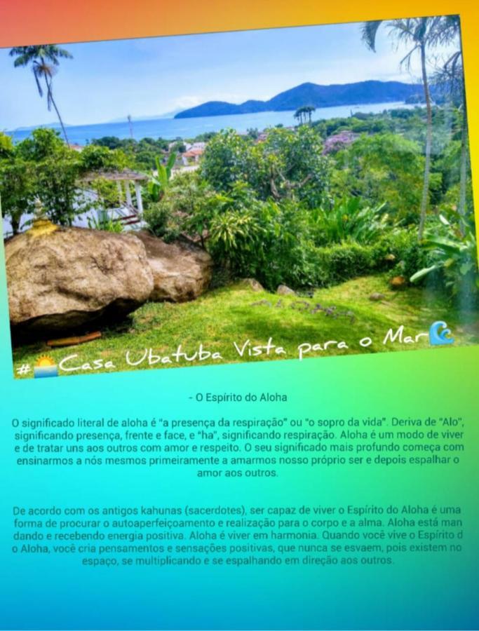 Casa Ubatuba Vista Para O Mar Eksteriør billede